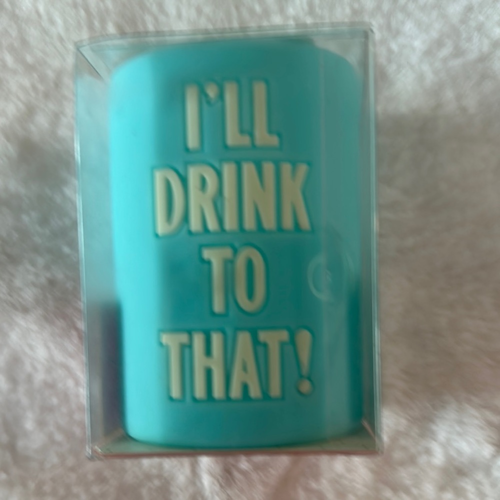 NWT Kate Spade New York Turquoise Drink Cozy